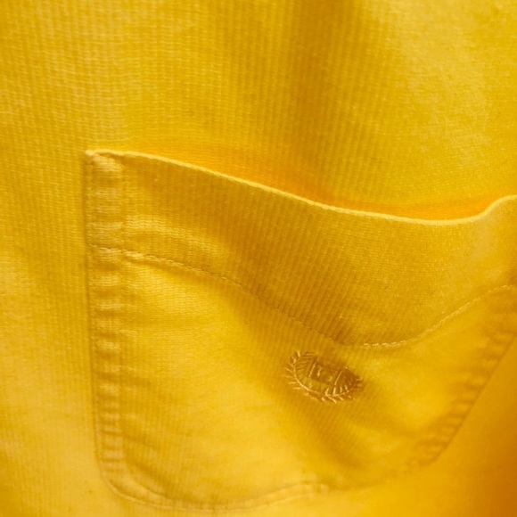 Chaps yellow XLT Short Sleeve Button Down Shirt NWOT - Picture 4 of 8